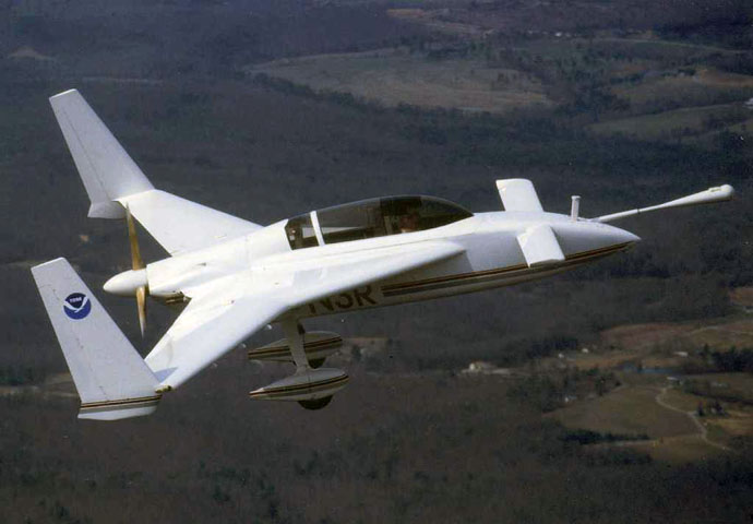 Long-EZ N3R Research Aircraft circa 1998
